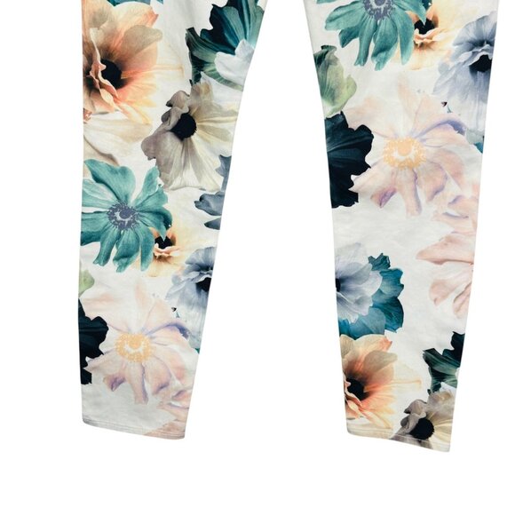 7 For All Mankind Womens The Ankle Skinny Jeans Floral Print Stretch Size 27 - Picture 8 of 13